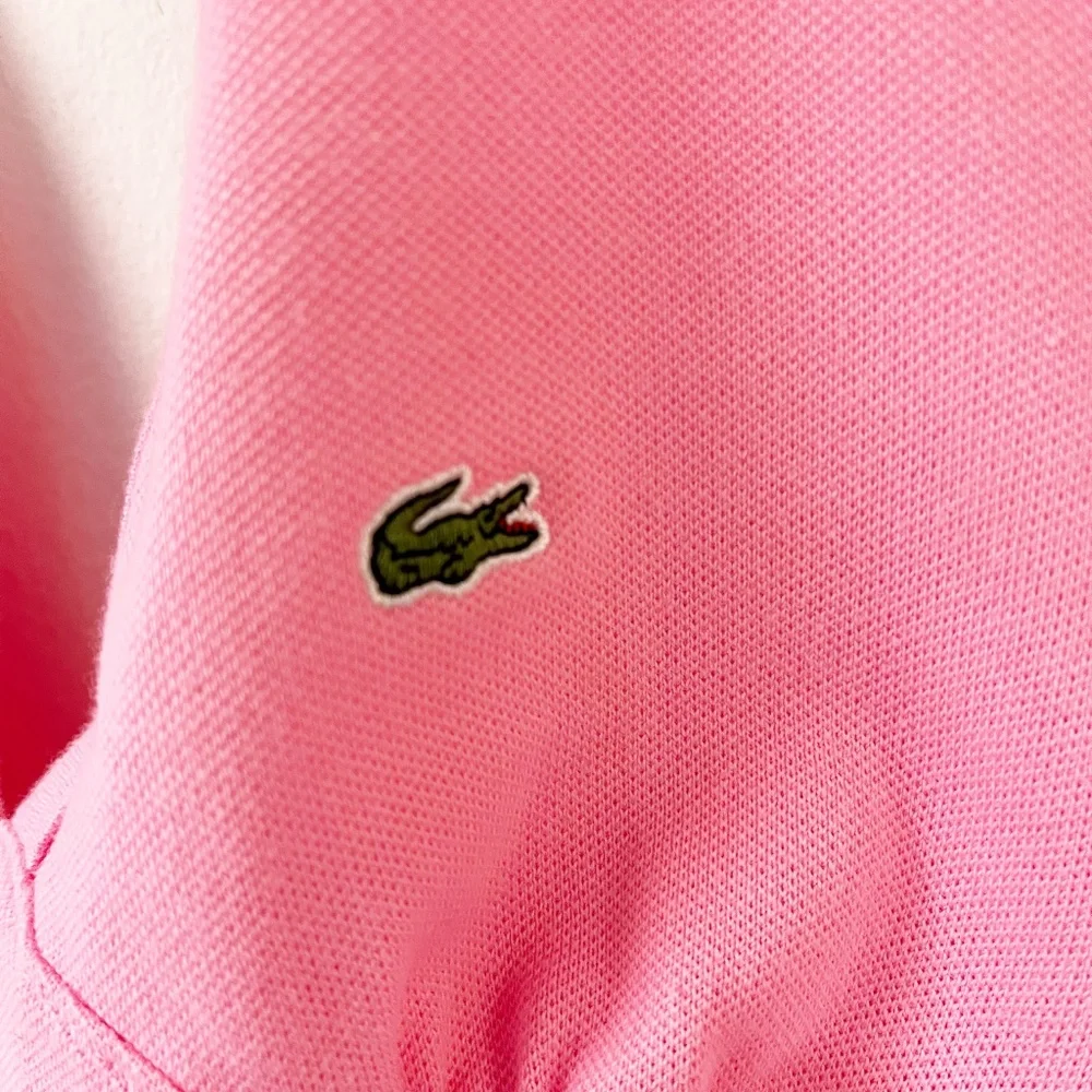 Lacoste Women's Pink Halter Babydoll Dress V Neck Y2K Preppy - Picture 4 of 7